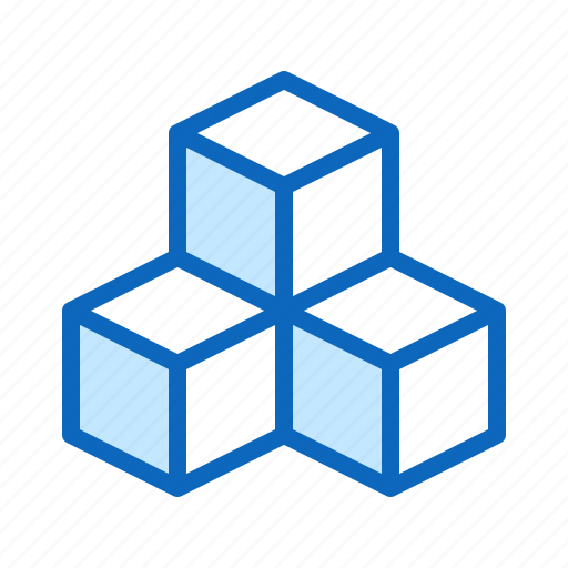 Cubes, sugar, white icon - Download on Iconfinder
