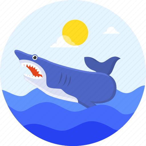 Danger, fish, ocean, shark, summer, vacation icon - Download on Iconfinder