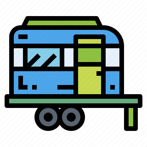 Camping, caravan, trailer, transportation icon - Download on Iconfinder