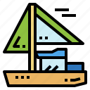 boat, sailboat, transportation, yacht