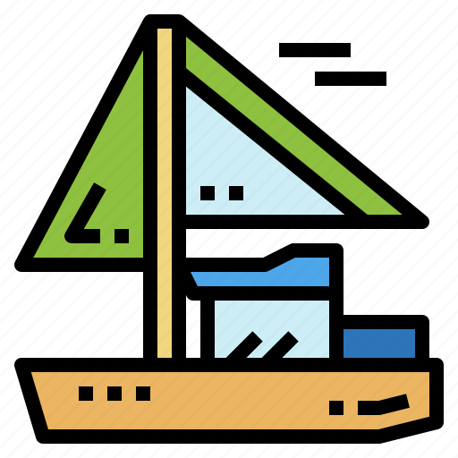 Boat, sailboat, transportation, yacht icon - Download on Iconfinder
