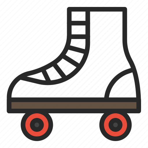 Beach, roller shoes, roller skates, shoes, sports, summer icon - Download on Iconfinder
