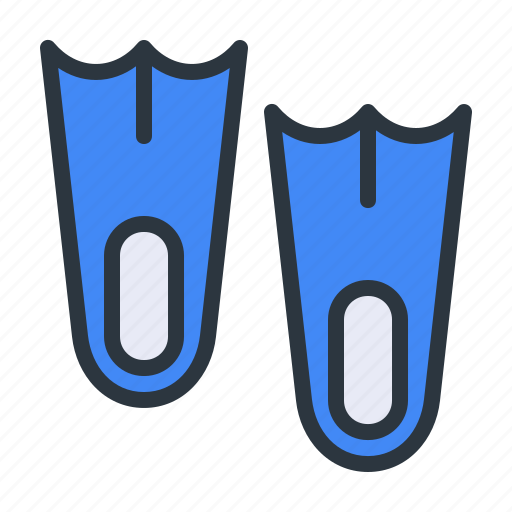 Dive, diving, fins, flipper icon - Download on Iconfinder