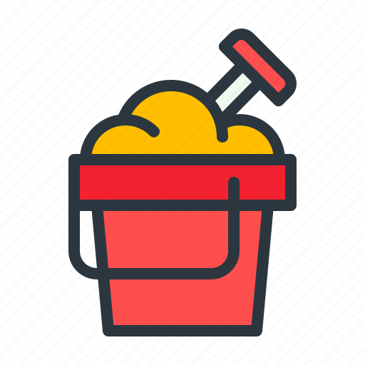 Bucket, sand, shovel icon - Download on Iconfinder