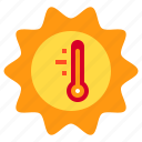celsius, hot, summer, thermometer, weather