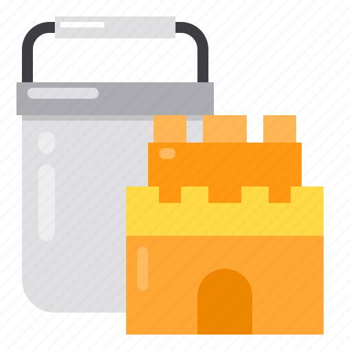 Beach, bucket, building, castle, sand icon - Download on Iconfinder