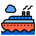 boat, sea, ship, transport, travel