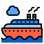 boat, sea, ship, transport, travel 