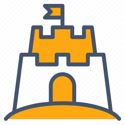 Beach, castle, holiday, sand, summer, vacation icon - Download on Iconfinder