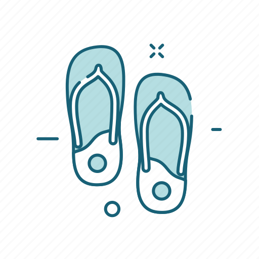 Flip flop, slippers, footwear, sandals icon - Download on Iconfinder
