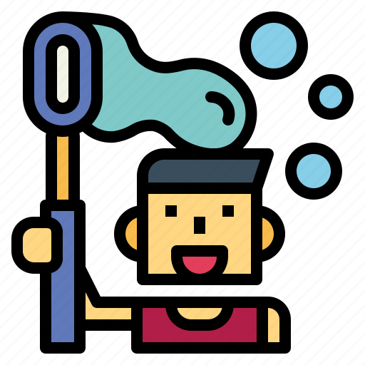 Boy, bubble, man, summer icon - Download on Iconfinder