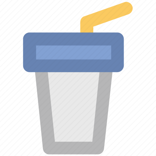 Cold coffee, disposable cup, juice cup, paper cup, smoothie cup, straw cup icon - Download on Iconfinder