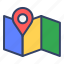 arrows, direction, gps, location, map, navigation, pin 