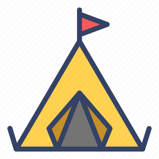 Camp, camping, camping tent, holiday, tent, travel, vacation icon - Download on Iconfinder