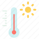 celsius, fahrenheit, heat, hot, summer, temperature, thermometer