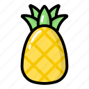 fruit, pineapple, fresh, healthy, tropical, summer