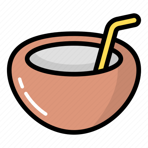 Fresh, coconut, fruit, tropical, coco, drink, beverage icon - Download on Iconfinder