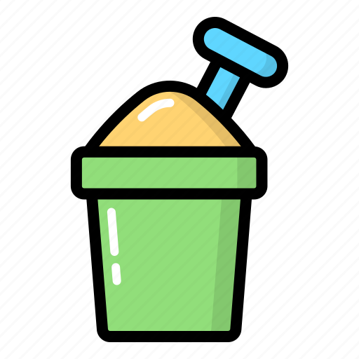 Sand, bucket, toy, beach, summer, holiday icon - Download on Iconfinder