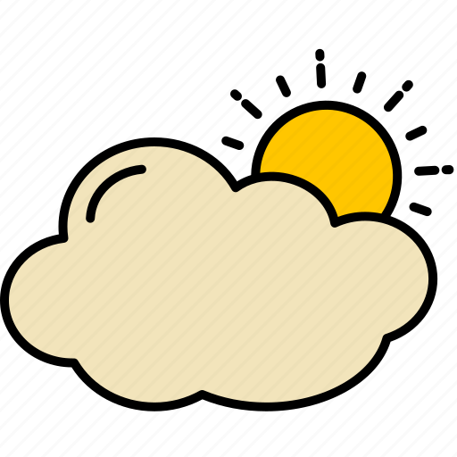 Cloud, sun, sunlight, weather, sky icon - Download on Iconfinder