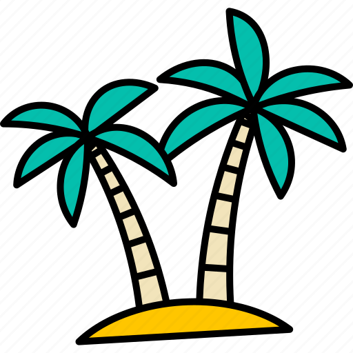 Coconut, palmtree, palm, hawaii, island icon - Download on Iconfinder