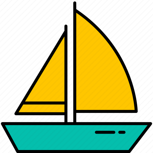 Sailboat, sail, ship, marine, boat icon - Download on Iconfinder
