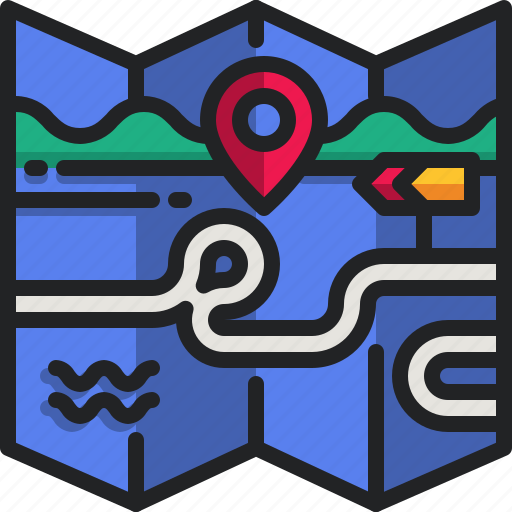 Map, location, pin, pointer, route icon - Download on Iconfinder