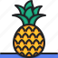 pineapples, organic, healthy, food, fruits, natural 