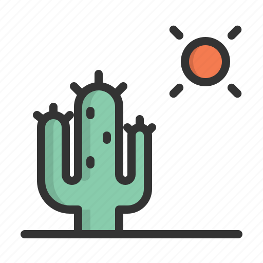 Cactus, hot, summer, sun icon - Download on Iconfinder