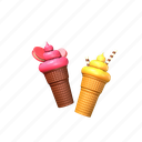 ice, cream, cone, cold, sweet, icecream, dessert 