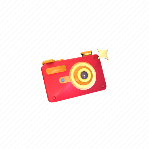 Camera, picture, digital, photo, photography, image, technology 3D illustration - Download on Iconfinder