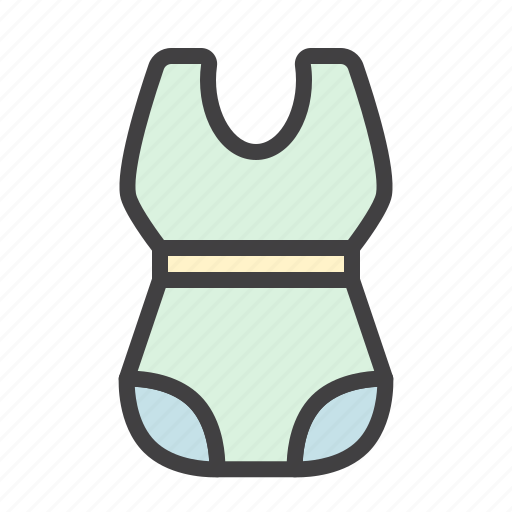 Swimsuit, bikini, piece, swimwear, summer icon - Download on Iconfinder