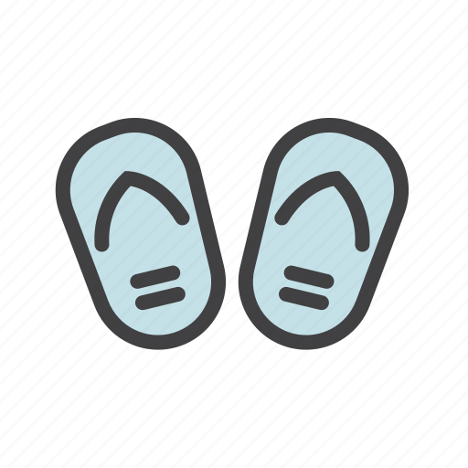 Slippers, flipflops, footwear, beach, summer icon - Download on Iconfinder