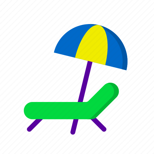 Beach chair, umbrella, beach, travel, summer icon - Download on Iconfinder