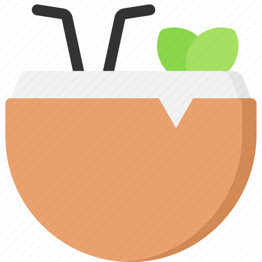 Coconut, coconut water, food, beverage, drink icon - Download on Iconfinder