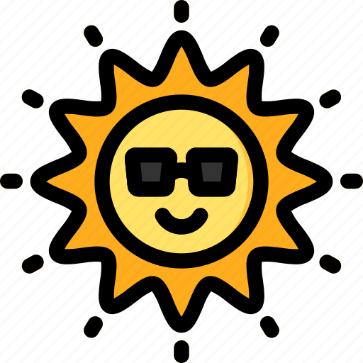 Sun, weather, summer, warm, sunny icon - Download on Iconfinder