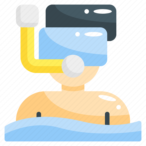 Snorkeling, swim, water, scuba, dive, underwater, recreation icon - Download on Iconfinder