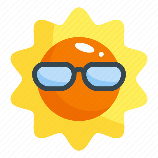 Sun, glasses, sunny, forecast, summer, weather, warm icon - Download on Iconfinder