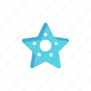 flat, icon, starfish