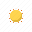 flat, icon, sun
