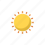 flat, icon, sun 