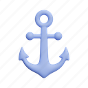 anchor, ship, point, sea, tool, boat, marine