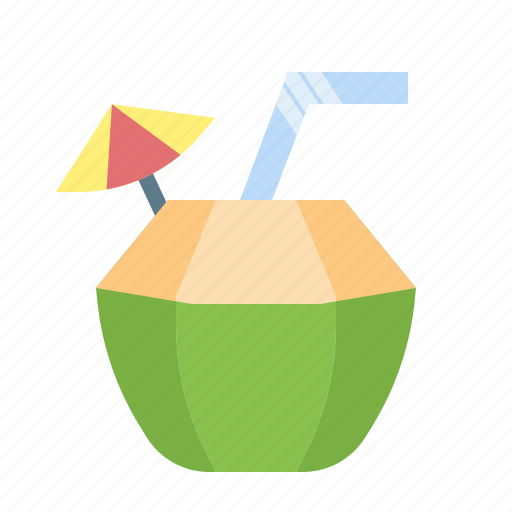Coconut drink, coconut, beach, summer icon - Download on Iconfinder