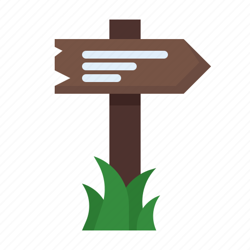 Direction, road sign, location, wood icon - Download on Iconfinder