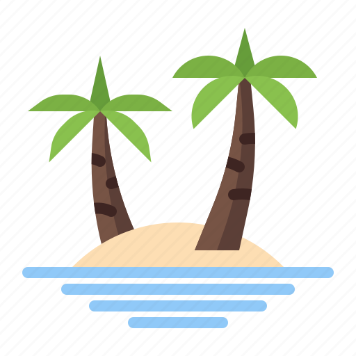 Island, palm, beach, holiday icon - Download on Iconfinder