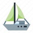sailboat, boat, transport, sea