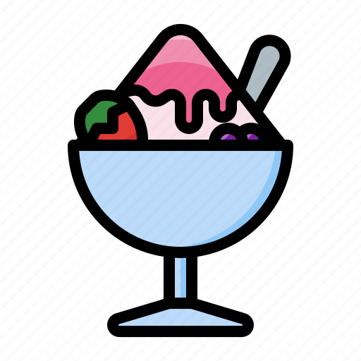 Shaved ice, dessert, ice cream, sweet icon - Download on Iconfinder