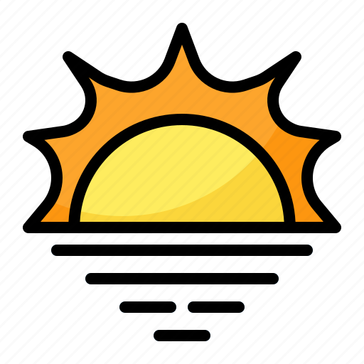 Sunset, sunrise, summer, beach icon - Download on Iconfinder