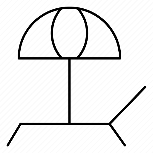 Umbrella, chair, summer, seat, beach icon - Download on Iconfinder