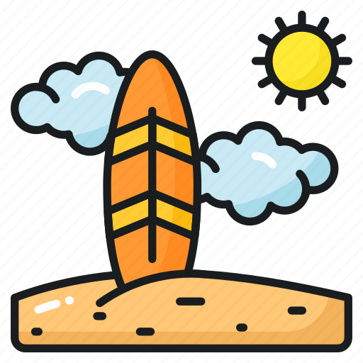 Surfboard, adventure, beach, surfing, surfboarding, entertainment, sports icon - Download on Iconfinder