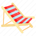 deck chair, beach chair, lounge chair, outdoor, chair, comfortable, relaxation